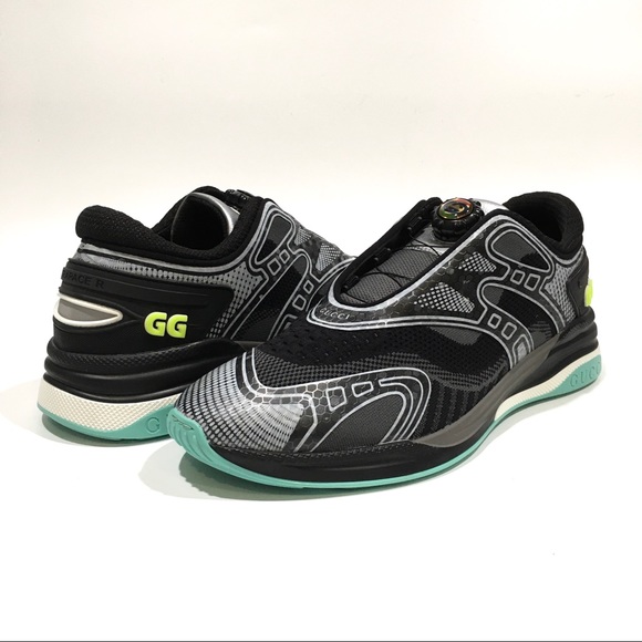 GUCCI Ultrapace R Sneakers -Black / Grey -Men’s US 9.5 -NEW - Picture 2 of 9